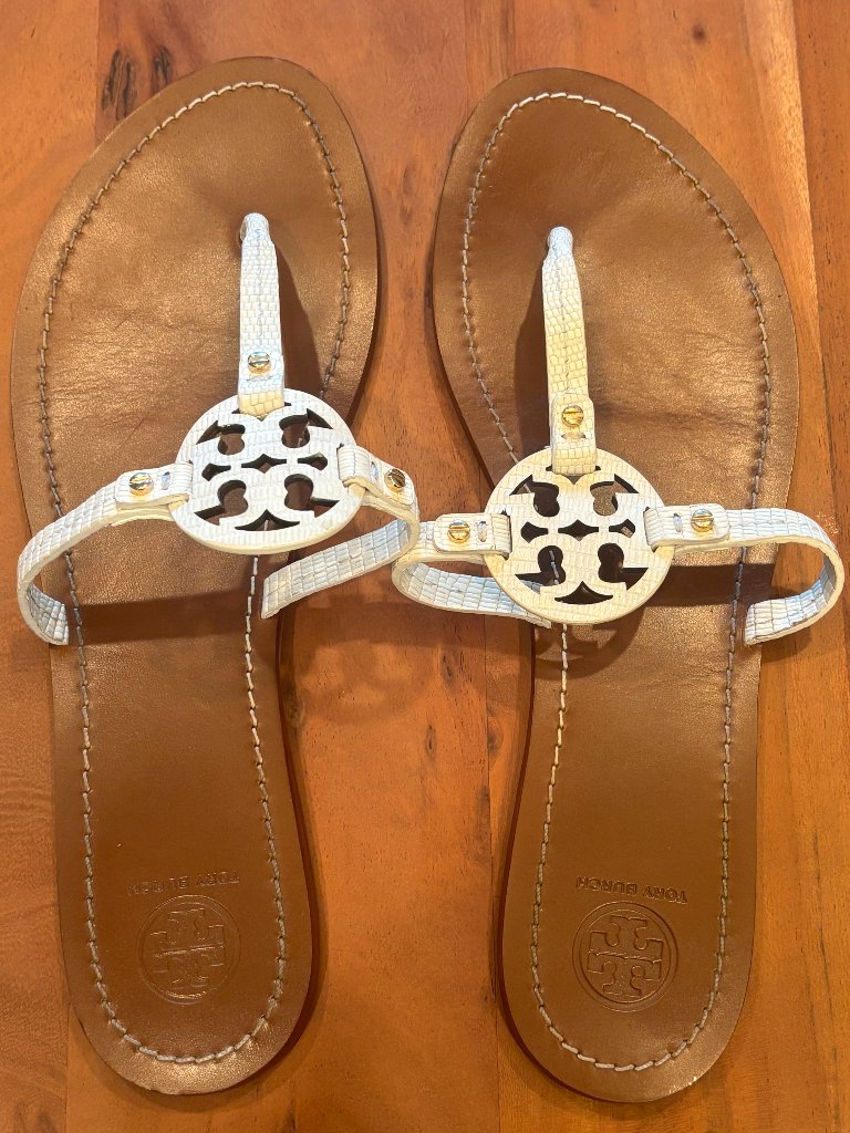 Tory Burch Miller Sandals Women’s Size 10.5 White